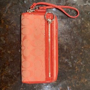 Coach - Pink Wallet/wristlet